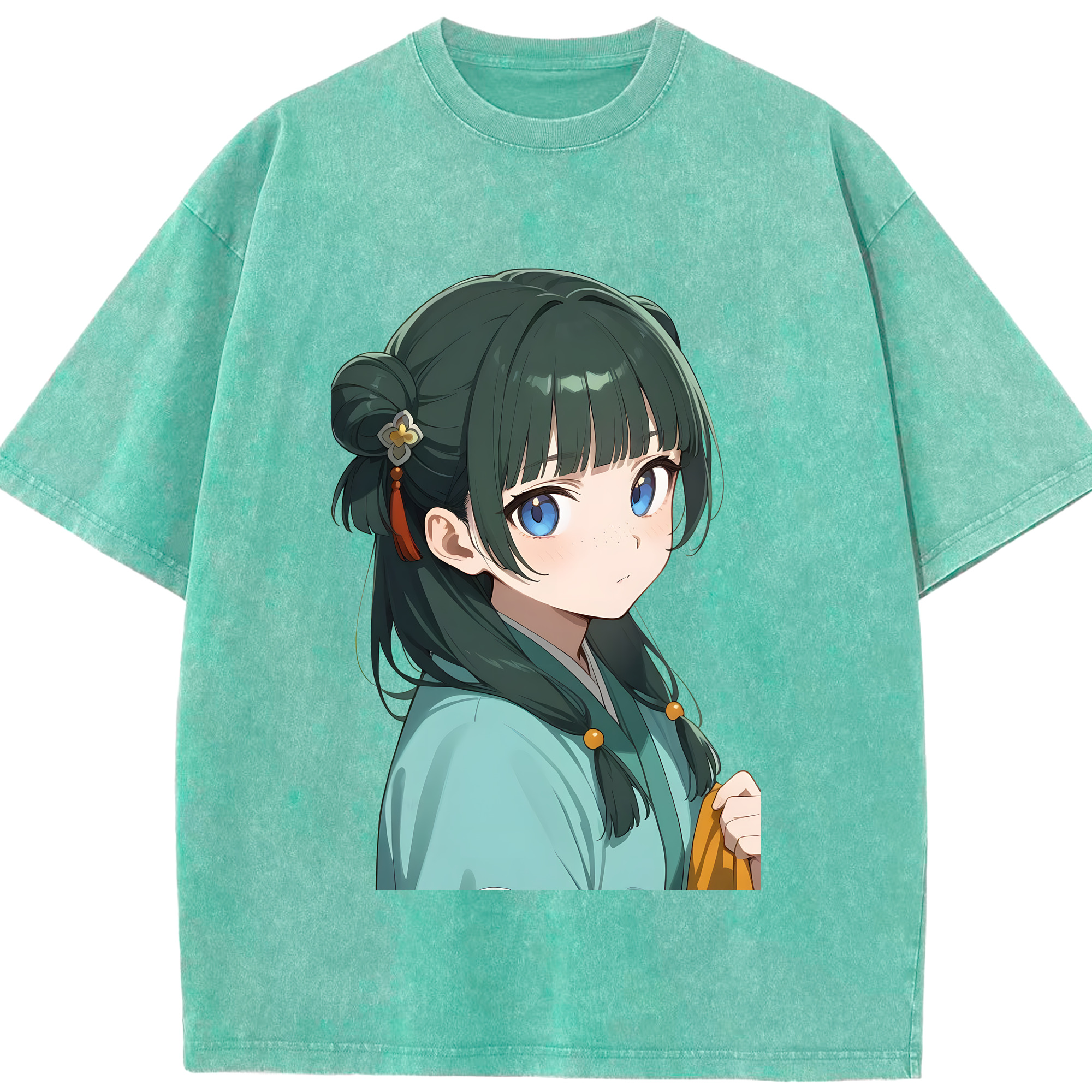 （画像用） 薬屋のひとりごと The Apothecary Diaries 綿100% ヴィンテージ風 半袖Tシャツ（フロントプリント）